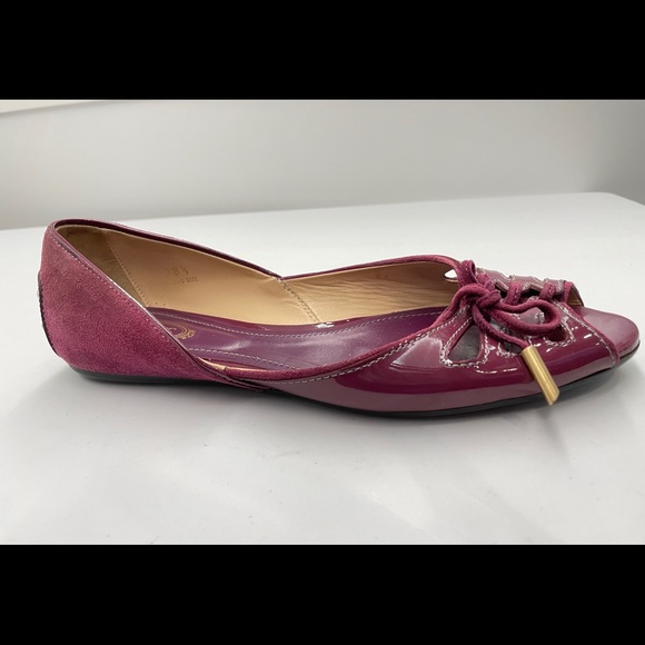 Tod’s  Women’s leather peep toe flats - Picture 6 of 8